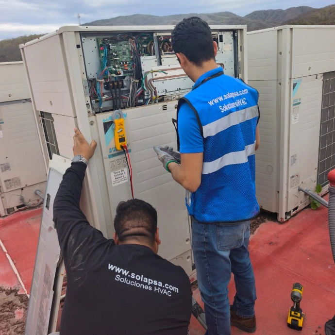 Solapsa Pólizas de Mantenimiento HVAC VRV VRF Chillers Aire Comercial Industrial